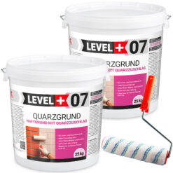 Zestaw Wałek Malarski 25cm + Grunt kwarcowy biały 50kg Grunt szczepny L+07