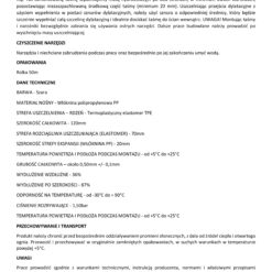 Taśma do Hydroizolacji 120/70 Taśma Uszczelniająca Wodoszczelna 10mb Hydroizolacja Łazienka Balkon Taras PL2 ECO HS01 HALBAU