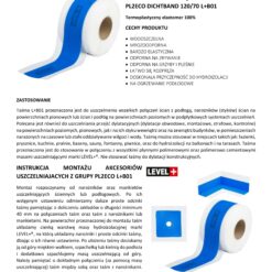 Zestaw do Hydroizolacji Folia w płynie 7kg Taśma uszczelniająca 5mb Łazienka Prysznic - LEVEL+ SET307