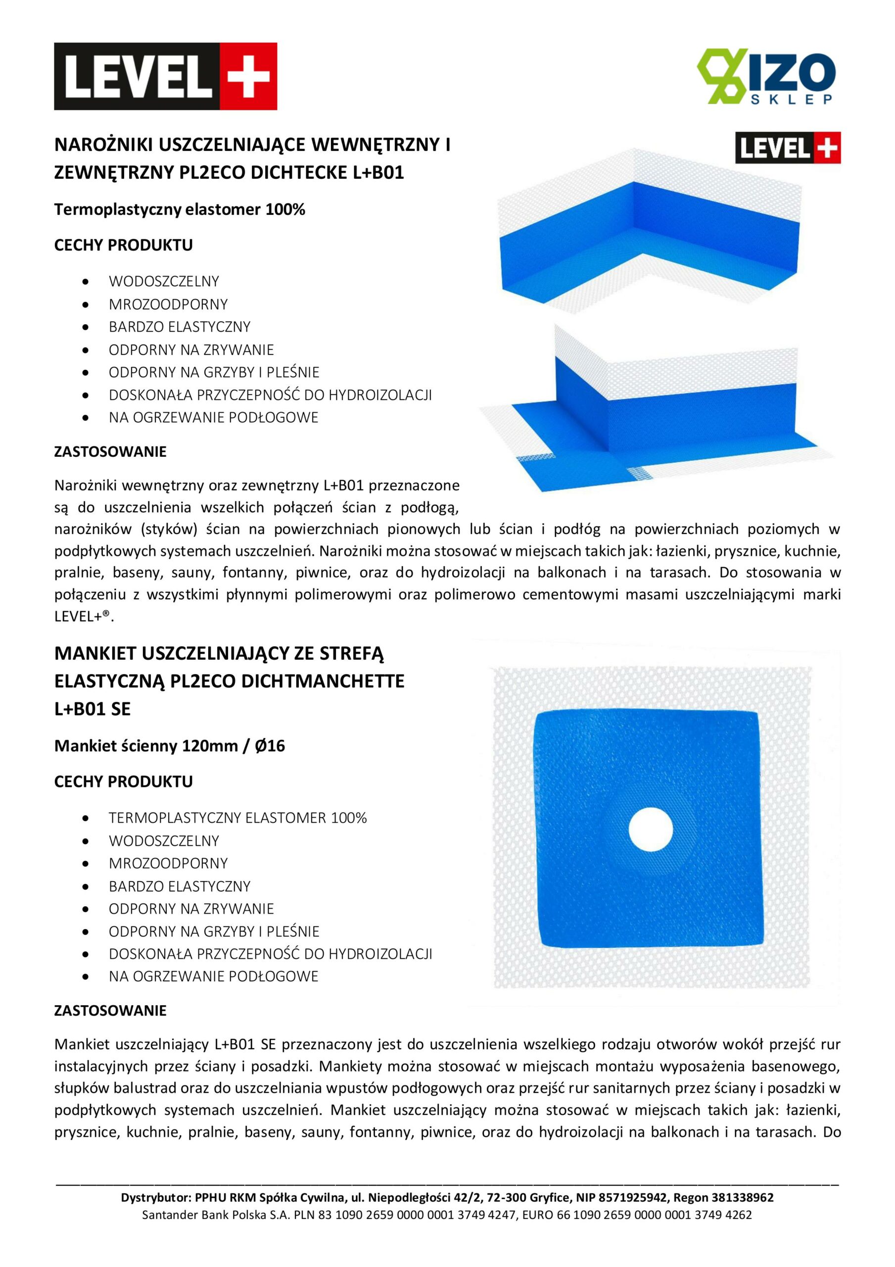 Zestaw do Hydroizolacji Folia w Płynie 14kg Taśma uszczelniająca 15mb Środek Gruntujący 2l Łazienka Prysznic - LEVEL+ SET325 - obrazek 11