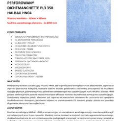 Alternative view of Mankiet Uszczelniający perforowany do Hydroizolacji 350x350mm 1 szt Hydroizolacja Łazienka Balkon Taras PL3 HALBAU HN04