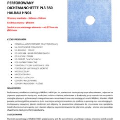 Alternative view of Mankiet Uszczelniający perforowany do Hydroizolacji 350x350mm/Ø 75 1 szt Hydroizolacja Łazienka Balkon Taras PL3 HALBAU HN04