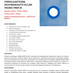Alternative view of Mankiet Uszczelniający do Hydroizolacji 250x250mm Ø75 1 szt Strefa Elastyczna Łazienka Balkon Taras PL3 HALBAU HN04 SE