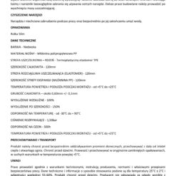 Taśma do Hydroizolacji 120MM Taśma Uszczelniająca Wodoszczelna 1 mb Hydroizolacja Łazienka Balkon Taras PL3 HALBAU HN04