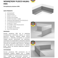 Narożnik Wewnętrzny Uszczelniający do Hydroizolacji 1 szt Hydroizolacja Łazienka Balkon Taras PL2 ECO HS01 HALBAU