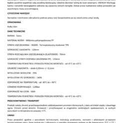 Taśma do Hydroizolacji 120/70 Taśma Uszczelniająca 100 mb Hydroizolacja Łazienka Balkon Taras PL2/1 HALBAU HS02