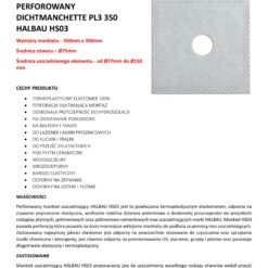 Alternative view of Mankiet Uszczelniający perforowany do Hydroizolacji 350x350mm/Ø 75 1 szt Hydroizolacja Łazienka Balkon Taras PL3 HALBAU HS03