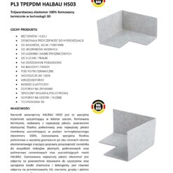 Narożnik Wewnętrzny Uszczelniający do Hydroizolacji 50 szt Hydroizolacja Łazienka Balkon Taras PL3 HALBAU HS03