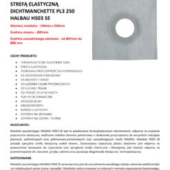 Alternative view of Mankiet Uszczelniający do Hydroizolacji 250x250mm Ø45 1 szt Strefa Elastyczna Łazienka Balkon Taras PL3 HALBAU HS03 SE