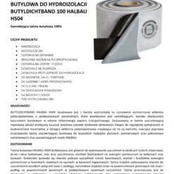 Alternative view of Taśma Butylowa Samoklejąca do Hydroizolacji 100mm Taśma 20 mb Hydroizolacja Wanna Brodzik Prysznic Balkon Taras HALBAU HS04