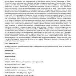 Mata Uszczelniająca 25 mb Wodoszczelna Hydroizolacja Łazienka Balkon Taras HALBAU HP1200