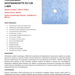 Alternative view of Mankiet Uszczelniający perforowany do Hydroizolacji 120mm/Ø 16 1 szt Hydroizolacja Łazienka Balkon Taras PL3 B04 LEVEL+ L+