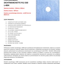 Alternative view of Mankiet Uszczelniający perforowany do Hydroizolacji 350x350mm/Ø 75 1 szt Hydroizolacja Łazienka Balkon Taras PL3 B04 LEVEL+ L+