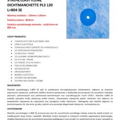Alternative view of Mankiet Uszczelniający do Hydroizolacji 120x120mm Ø16 1 szt Strefa Elastyczna Łazienka Balkon Taras PL3 B04 SE LEVEL+ L+