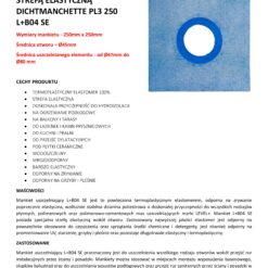 Alternative view of Mankiet Uszczelniający do Hydroizolacji 250x250mm Ø45 1 szt Strefa Elastyczna Łazienka Balkon Taras PL3 B04 SE LEVEL+ L+