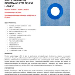 Alternative view of Mankiet Uszczelniający do Hydroizolacji 250x250mm Ø75 1 szt Strefa Elastyczna Łazienka Balkon Taras PL3 B04 SE LEVEL+ L+