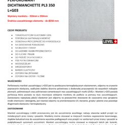 Alternative view of Mankiet Uszczelniający perforowany do Hydroizolacji 350x350mm 1 szt Hydroizolacja Łazienka Balkon Taras PL3 G03 LEVEL+ L+