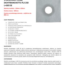 Alternative view of Mankiet Uszczelniający do Hydroizolacji 250x250mm Ø45 1 szt Strefa Elastyczna Łazienka Balkon Taras PL3 G03 SE LEVEL+ L+
