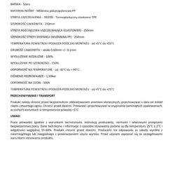 Taśma do Hydroizolacji 250mm Taśma Uszczelniająca Wodoszczelna 30mb Hydroizolacja Łazienka Balkon Taras PL3 G03 LEVEL+ L+