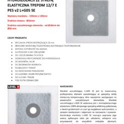 Mankiet Uszczelniający do Hydroizolacji 120mm/Ø 16 10 szt Hydroizolacja Łazienka Balkon Taras LEVEL+ L+G05 SE LEVEL+ L+