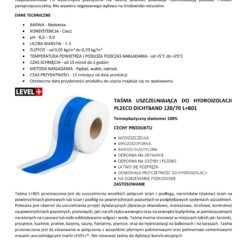 Zestaw do Hydroizolacji Folia w Płynie 5,5kg Taśma uszczelniająca 5mb Mata 1mb Środek Gruntujący 1l Prysznic - LEVEL+ SET331