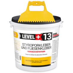 Zestaw Gotowy Klej do styropianu 25KG Biały Klej do Płytek dekoracyjnych do korka LEVEL+ L+13 i Szpachla Plastikowa ząb 5x5mm