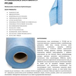 Mata Uszczelniająca 10mb Wodoszczelna Hydroizolacja Łazienka Balkon Taras LEVEL+ L+ PP1200