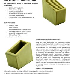 Stopka do Drabin Drewnianych 9-12 stopni 72mm x 23mm ConToo HB41 - 1 szt.