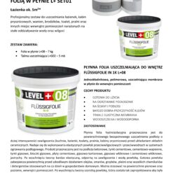 Zestaw do Hydroizolacji Folia w Płynie 7kg Taśma uszczelniająca 5mb - LEVEL+ SET01