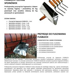 ConToo Zestaw Przyrząd do fugowania Fugblech i Spoinówka 6, 8, 10, 12 mm Hamburger Korek