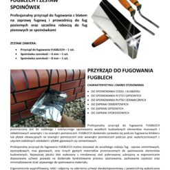 ConToo Zestaw Przyrząd do fugowania Fugblech i Spoinówka 10, 12 mm Hamburger Korek