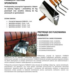 ConToo Zestaw Przyrząd do fugowania Fugblech i Spoinówka 6, 10, 12 mm Hamburger Korek