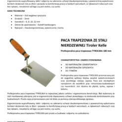 ConToo Zestaw Przyrząd do Fugowania Klinkieru Fugblech + Spoinówka 10, 12 mm Hamburger + Kielnia trapezowa 180 mm Korek