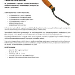 ConToo Zestaw Przyrząd do Fugowania Klinkieru Fugblech + Spoinówka 6, 8, 10, 12 mm Hamburger + Kielnia trapezowa 180 mm Korek