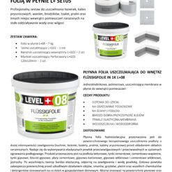 Zestaw do Hydroizolacji Folia w Płynie 7kg Taśma uszczelniająca 5mb - LEVEL+ SET05