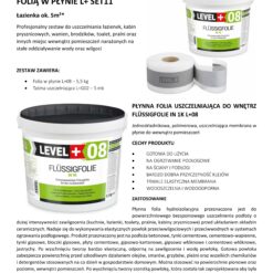 Zestaw do Hydroizolacji Folia w Płynie 5,5kg Taśma uszczelniająca 5mb - LEVEL+ SET11