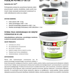 Zestaw do Hydroizolacji Folia w Płynie 5,5kg Taśma uszczelniająca 5mb - LEVEL+ SET13