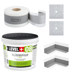 Zestaw do Hydroizolacji Folia w Płynie 7kg Taśma uszczelniająca 5mb - LEVEL+ SET05