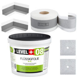 Zestaw do Hydroizolacji Folia w Płynie 5,5kg Taśma uszczelniająca 5mb - LEVEL+ SET13