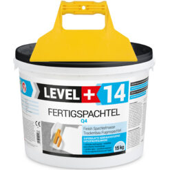 Zestaw Gotowa Gładź Szpachlowa Biała LEVEL+ L+14 - 15KG + Szpachla Plastikowa Gładka