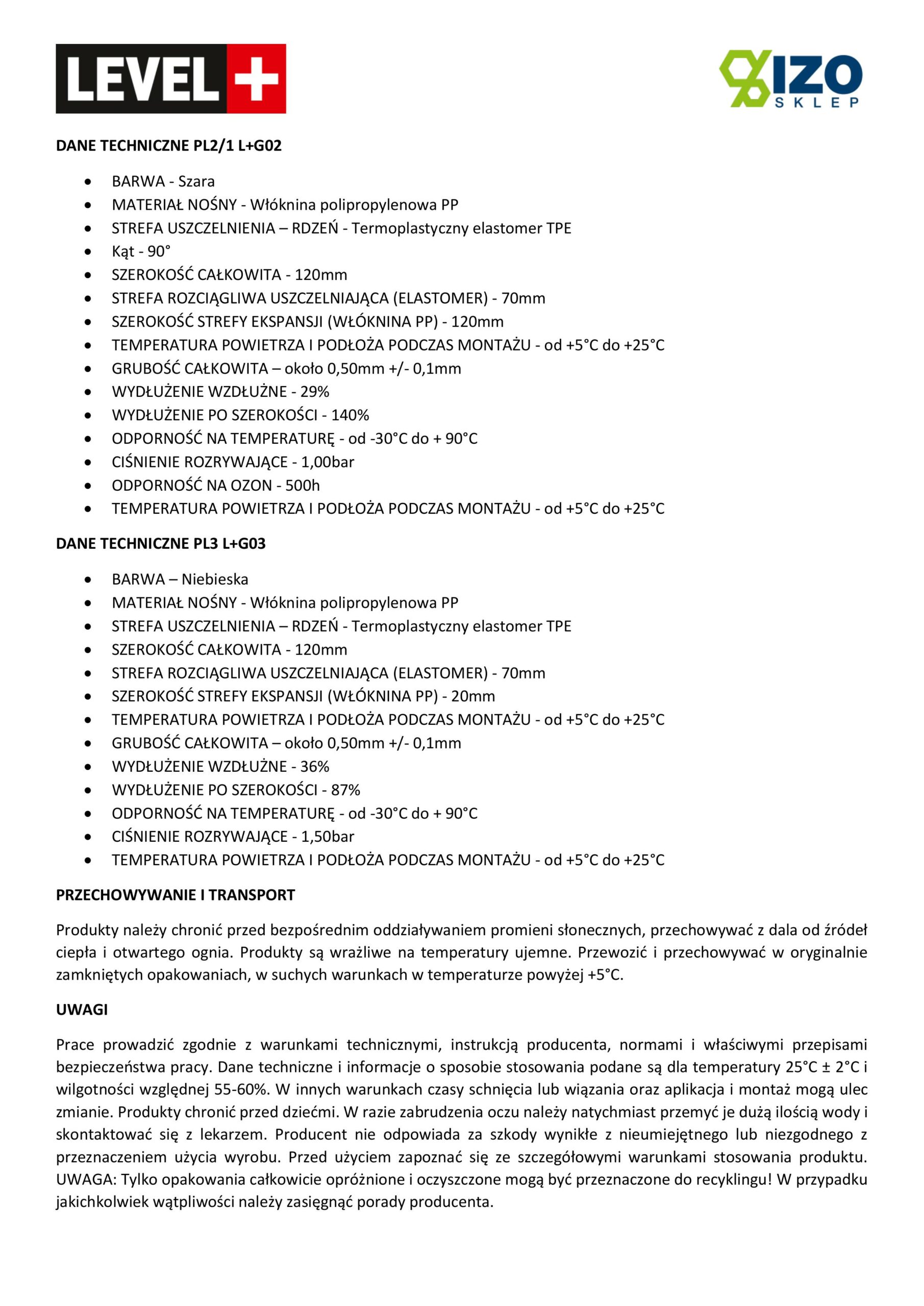 Zestaw do Hydroizolacji Folia w Płynie 12kg Taśma uszczelniająca 20mb Środek gruntujący 2L - LEVEL+ SET101 - obrazek 14