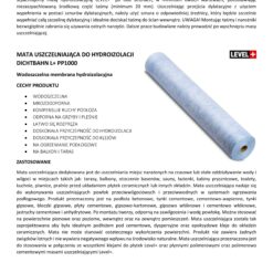 Zestaw do Hydroizolacji Folia w Płynie 20kg Taśma uszczelniająca 15mb Środek gruntujący 5L Mata 1m² - LEVEL+ SET39