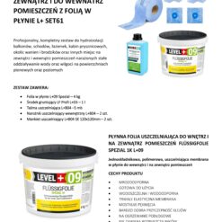 Zestaw do Hydroizolacji Folia w Płynie 4kg Taśma uszczelniająca 5mb Środek gruntujący 1L - LEVEL+ SET61