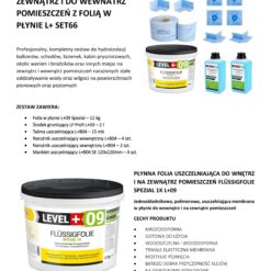 Zestaw do Hydroizolacji Folia w Płynie 12kg Taśma uszczelniająca 15mb Środek gruntujący 2L - LEVEL+ SET66