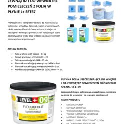 Zestaw do Hydroizolacji Folia w Płynie 14kg Taśma uszczelniająca 15mb Środek gruntujący 2L - LEVEL+ SET67