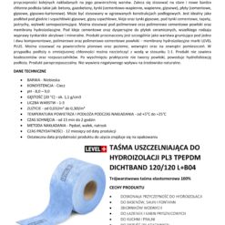 Zestaw do Hydroizolacji Folia w Płynie 12kg Taśma uszczelniająca 20mb Środek gruntujący 2L - LEVEL+ SET71