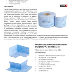 Zestaw do Hydroizolacji Folia w Płynie 12kg Taśma uszczelniająca 20mb Środek gruntujący 2L - LEVEL+ SET71