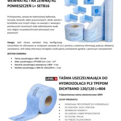 Zestaw do Hydroizolacji Taśma B04-10mb, Mata-1m, Narożniki-4szt, Mankiety 2szt, - LEVEL+ SETB16
