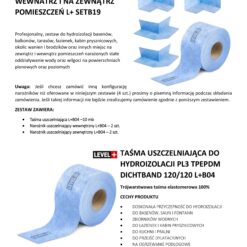 Zestaw do Hydroizolacji Taśma B04-10mb, Narożniki-4szt, - LEVEL+ SETB19