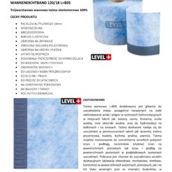 Zestaw do Hydroizolacji Taśma B04-15mb, B05-4m, Mata-2m, Narożniki-3szt, Mankiety 3szt, - LEVEL+ SETB2